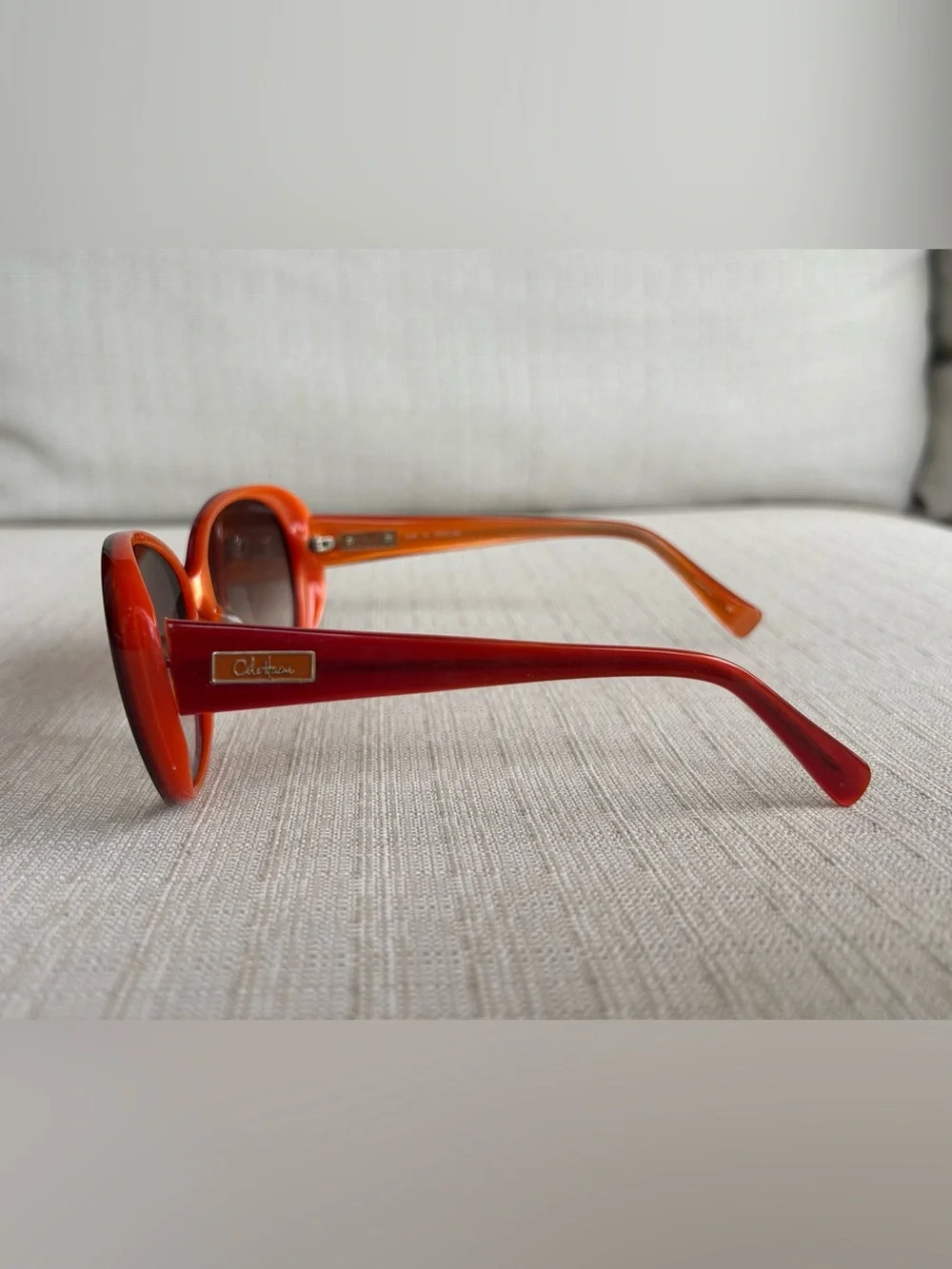 Cole Haan Red Oversized Womens Sunglasses